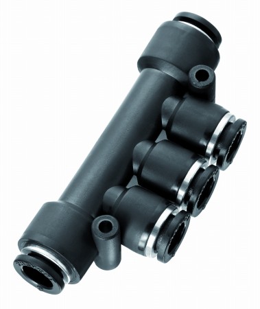 Razdelilni blok z natičnimi spojkami fi 8