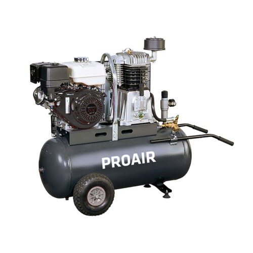 Batni prenosni kompresor z agregatom (bencin) JPN-B 400/100 terenski z bencinskim motorjem. Brez elektrike.