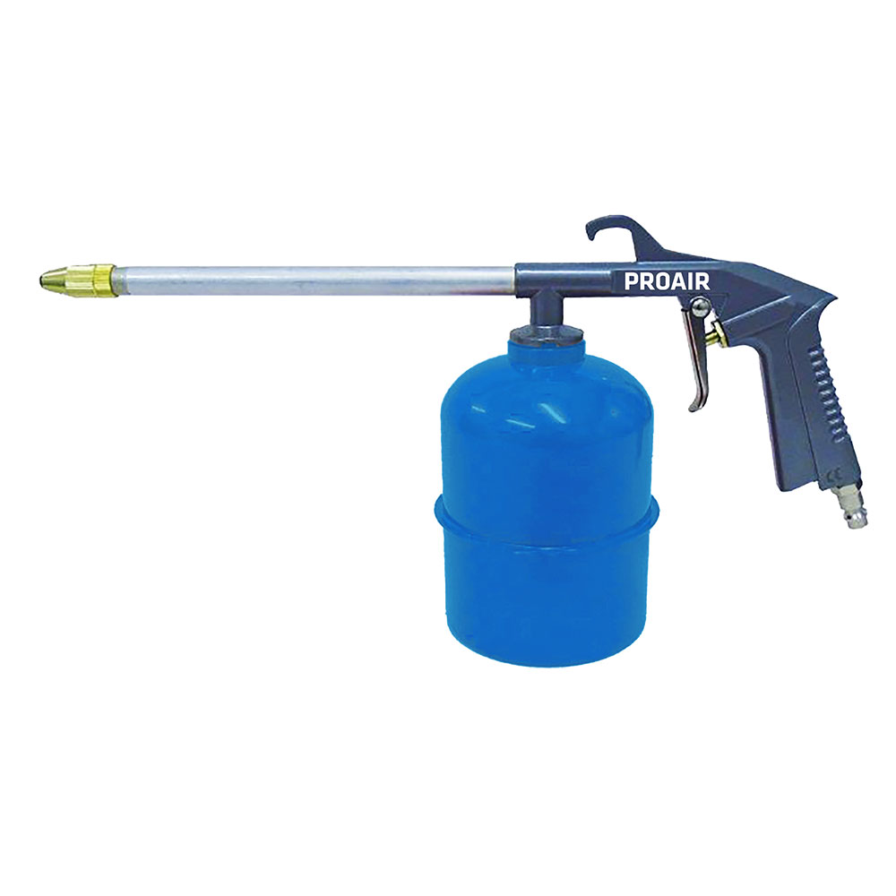 Pištola za čiščenje z regulacijo snopa pršenja je hitra in učinkovita s posodo za čistilo.