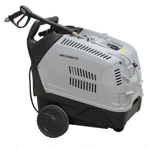 Visokotlačni čistilec na toplo vodo in vročo vodo za čiščenje večjih in bolj umazanih površin.